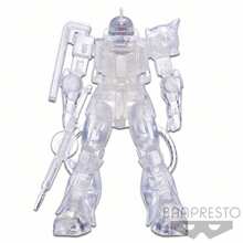 LICENÇA DE COMERCIALIZAÇÃO Banpresto  Estrutura Interna MS-06S ZAKU II char's Custom Ver. (Ver.B), Multicolorido, pequeno (BP17275) - Branco - Ver 2