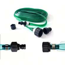 1 pieza Manguera de jardín plana y flexible de material PVC, con conector estándar de EE. UU./UE, manguera conectable a prueba de fugas, manguera de agua de jardín plana con gotas, manguera de riego por goteo, manguera de infiltración de agua, perfecta para céspedes, macizos de flores y jardines