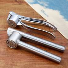 1pc Manual Garlic Press, Garlic Crusher, Garlic Mincer, Garlic Grinder, Garlic Peeler, Nut Multi-Function Set