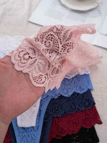 6pcs Women's High Waist Sexy Lace Thong Panties - Multicolor - View 9