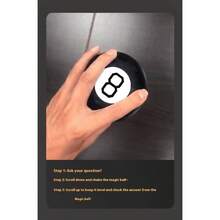 1个2025新款黑色8字魔法预测球，欧美益智减压玩具，时尚圣诞礼物、生日礼物、圣诞礼物、完美礼物、收藏展示品、爱好者收藏品 - 彩色 - 查看 6