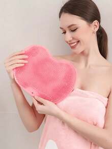 1pc Shower Foot Cleaning Mat With Suction Cup, Foot & Back Exfoliating Bath Mat, Wall-Mounted Suction Cup, Unisex Silicone Foot Massager And Cleaning Mat Set, Suitable For Bathroom - Can Be Used For Bathing, Back Massage And Foot Massage - Multicolor - View 13