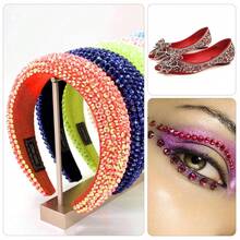 25000Pcs Red AB Rhinestones For Bedazzling Kit, 3-5mm Resin Flatback Rhinestones Bulk Bedazzle Gems Diamonds For Crafts DIY Shoes, Clothing{"Color_name":"RedA/B"} - 紅A/B - 查看 6