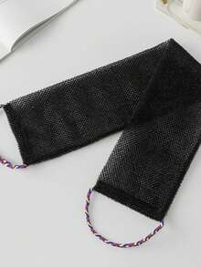 1pc Long Mesh Exfoliating Bath Sponge Set, Double-Sided Design, Gentle And Coarse Exfoliation, Efficient Body Scrubbing, Shower Back Brush, Premium Mesh Fabric, Convenient Hanging Strap Towel, Loofah Bath Sponge, Body Sponge, Smooth Skin - Multicolor - View 12