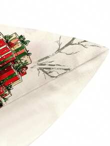 1pc Christmas Car Desk Flag, Christmas Decorative Desk Flag, Christmas Linen-Like Desk Flag, Desk Flag, Desk Flag, 1pc Desk Flag, 4pcs Placemats, 1pc Cushion Cover, 3 Products Available, Seasonal Home Decor Indoor/Outdoor Party Supplies, Winter Home Decor, Christmas Decoration, Christmas Room Decor, Christmas Party Decoration - Multicolor - View 6
