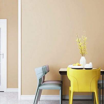 A Roll Of Wallpaper, Pearlescent Champagne Gold Wallpaper Roll, Used For Living Room And Bedroom Wall Decoration, Cabinets, Drawers, And Festive Atmosphere Decoration. It Is Thickened, Durable, Easy To Install, And Detachable.