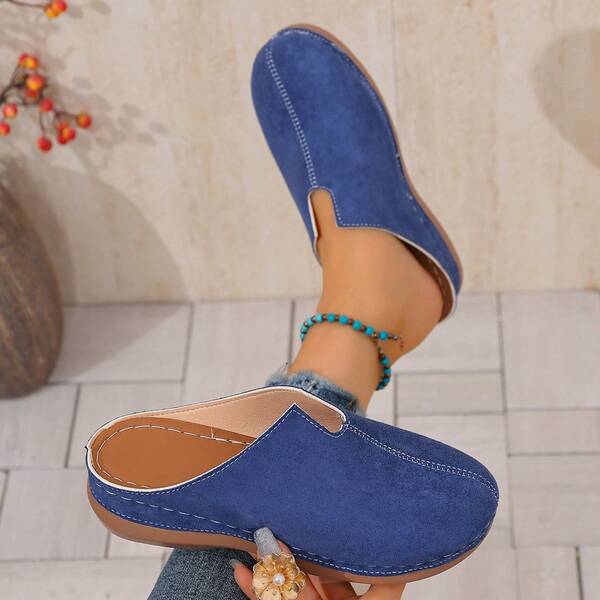 صنادل صيفية للنساء مع دعم للقوس - شبشب مفتوح الأصبع مع نعل سميك قابل للتنفس ، أزرق - نعل خارجي من مادة TPU الناعمة ، مريح وقوي - مناسب للارتداء اليومي والأنشطة الخارجية ، أنيق ، كاجوال ، موضة ، إبزيم ، عطلة ، شاطئ ، كلية ، حفلة ، مكتب ، منزل ، ربيع ، صيف ، خريف