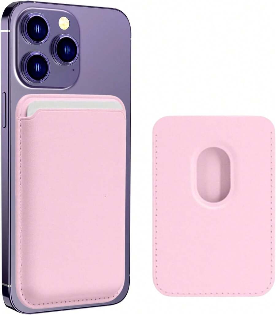 Cartera Magnética Compatible con, Tarjetero para, Color Rosa - 1 - Ver 1
