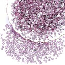 25000Pcs Light Pink Rhinestones For Bedazzling Kit, 3-5mm Resin Flatback Rhinestones Bulk Bedazzle Gems Diamonds For Crafts DIY Shoes, Clothing{"Color_name":"LightPink"} - Lightpink - 查看 5