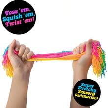 NeeDoh Ramen Noodlies - Sensory Squeeze - Contains 5 Noodle Clumps - 8.5 Long - Multicolored Pack Of 1