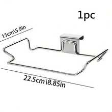 1 buc raft metalic pentru gunoi, suport pentru saci de gunoi pentru ușă de dulap, suport pentru depozitarea gunoiului din dulap, accesorii de bucătărie, depozitare, organizator de bucătărie, articole de bucătărie, decor cameră, decor acasă.