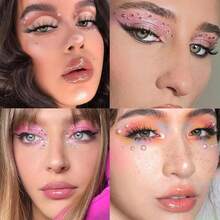 Nail Art Rhinestones Pink Nail Charms Resin Clear Jelly Rhinestones Pearls Glitter Supplies Crystal Gems Bubble Bead Accessories For Women Manicure Decorations Design{"Color_name":"Colorful-09"} - 多彩-09 - 查看 7