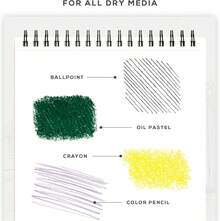 Cuaderno de bocetos en espiral de 9 x 12 pulgadas, papel libre de ácido de 140 g/², páginas perforadas, bloc de bocetos de arte A4 para dibujo y bocetos, artistas, adultos - 1 - Ver 5