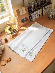 1/4/6pcs Floral Classic Countryside Handkerchief Decorative Placemats