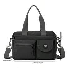 Women's Multi-Pocket Backpack, Casual Handbag, Fashion Shoulder Crossbody Bag, Zipper Coin Purse With Adjustable Strap