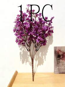 4 pièces/1 pièce Fleur artificielle en forme d'étoile, mini fleur artificielle, fleur artificielle bleue, fleurs artificielles de gypsophile. Bouquet de mariée artificiel pour décoration de mariage DIY, décoration de fête, décoration de la maison. Fleurs artificielles en branche