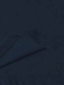 女士保暖内衣 V 领长袖保暖内衬秋冬打底上衣，保暖睡衣 - 藏蓝色 - 查看 7