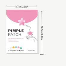 400片星形水凝胶贴片 - 彩色星形设计，不含防腐剂和香料，高品质隐形贴片，适合所有肤色，可日常使用，即使是敏感肌肤也适用
