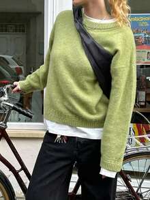 Vaiaye Christmas Women's Autumn Casual Knit Pullover Sweater