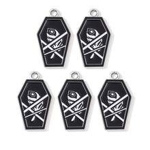 8/16pcs New Gothic Style Crystal Pendant Charms, Suitable For Keychain,Necklace, Jewelry DIY - Black - View 10