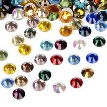 2880PCS Art Nail Rhinestones Non Hotfix Glue Fix Round Crystals Glass Flatback For DIY Jewelry Making With One Picking Pen (Ss6 2880pcs, Mix){"Color_name":"MIX","Size_name":"Ss62880pcs"} - MIXss62880 chiếc - Xem 2