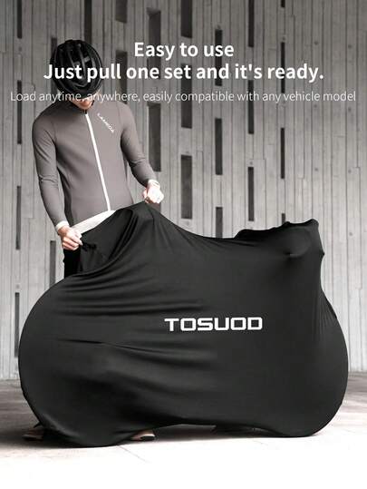  TOSUOD All-Weather Bicycle Cover, Heavy Duty Snow & Dust Proof Bike Full Protection Cover, Suitable For Road Bikes And Mountain Bikes, Winter Storage