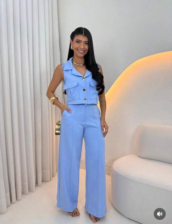 CONJUNTO LONGO ALFAIATARIA CHIC ELEGANTE GRINGA BLOGUEIRA