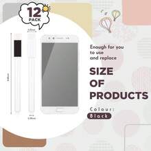 12 Pack Fine Tip Dry Erase Magnetic Markers With Cap, Magnetic Dry Erase Chalk Markers Pen Whiteboard School Office Home WhiteboardsWhite