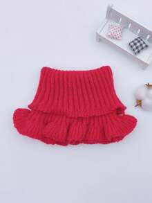 1Pc Elegant Winter Knitted Neck Gaiter Tubular Scarf Scarf-Collar Detachable False Collar Scarf,Soft, Stretchy Knit Neck Warmer, Chic Accessory - Fake Collar - View 7