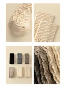 1 Paar Damen Wadensocken, Ketten Design, mehrfarbige modische multifunktionale Wadensocken, geeignet für den täglichen Gebrauch