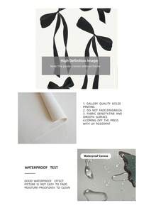 1/3 peças sem moldura estampa de leopardo preto e branco, design de laço estampado completo, conjunto de decoração de quarto monocromático feminino, arte de parede minimalista, pôsteres divertidos, decoração de quarto, impressões de parede para quarto, itens essenciais para dormitório universitário, estética de quarto feminino, presente chique para decoração de quarto de menina