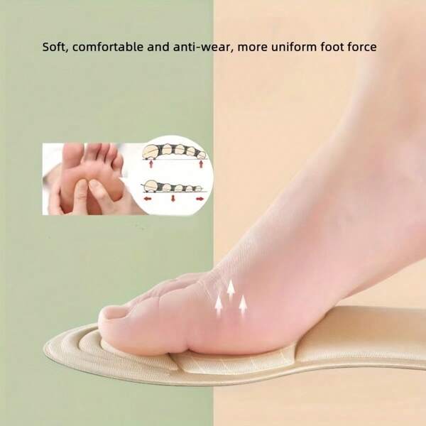1 para wkładek z pianki memory 5D do damskich mokasynów na wysokim obcasie, możliwość zmiany rozmiaru z dużego na mały, ochrona stóp przed otarciami, pielęgnacja stóp