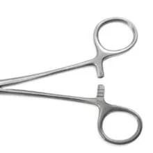 PINZA KELLY CURVA pinza médica acero inoxidable punta curva esterilizable precisión para procedimientos quirúrgicos médicos dentales suministro laboratorio - Plateado - Ver 2