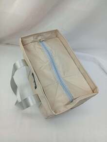 1pieza Bolsa de almuerzo aislada, Bolsa de almuerzo de papel de aluminio grueso, Bolsa de picnic refrigerada, Adecuada para el trabajo y actividades al aire libre Bolsa portátil para lonchera, Bolsa de almuerzo, Bolsa de almacenamiento de almuerzo - Beis - Ver 9