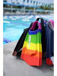 2 Aletas De NatacióN Cortas Ajustables Para Adultos - Entrenamiento De NatacióN Y Buceo, Unisex -  China - Orgullo de - Ver 10