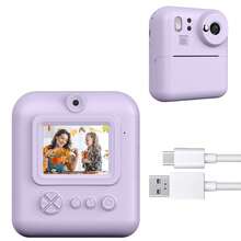Máy ảnh in ảnh tức thời cho trẻ em, máy ảnh đồ chơi trẻ em, quay video độ phân giải cao 1080P, camera kép trước và sau, máy nghe nhạc, trò chơi vui nhộn, phù hợp cho bé trai, bé gái và thanh thiếu niên từ 6, 7, 8, 9 và 10 tuổi trở lên, quà sinh nhật phổ biến, quà Giáng sinh phổ biến, quà tặng lý tưởng cho năm học mới, quà kỷ niệm hoàn hảo. - Nhiều màu - Xem 5