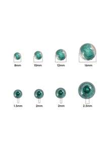 50 件梦幻春夏银河闪光圆形树脂珠，DIY 手链首饰制作用品