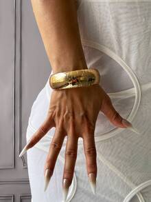 3PCs Cuff Bracelets,Gold Bangles,Wide Bangles, Chunky Bracelet, Bracelet Set, Wide Bracelet, Bracelet For Women,Gift For Her