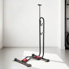 Bike Rack, Upright Bike Stand Floor For 16 To 27.5 Inch Mountain & Road Bikes, Vertical & Horizontal Bicycle Stand For Secure Parking And Storage In Garage, Truck Bed, Indoor, Outdoor, Black - 1 car 1 piece 1 car Vertical simple (horizontal + vertical placement) - 查看 9