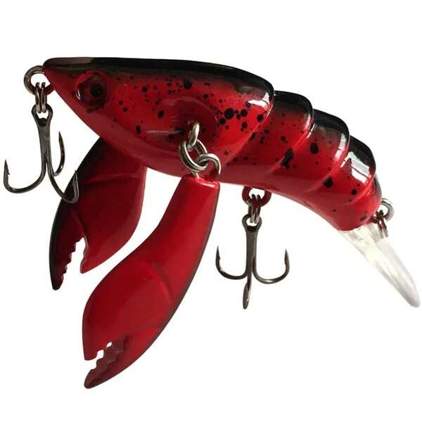 1pc Premium Jointed Craw Lure With Sharp Hooks - Realistic Fishing Bait For Catching More Fish