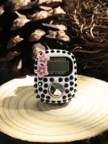 1个/5个/10个春柳弯月图案 | 中式珐琅彩阿拉伯花纹花卉镶钻计数器，斋月祈祷计数器 - 彩色 - 查看 17