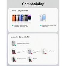 Cargador Inalmbrico de Coche, CryoBoost - Refrigeracin de telfono, Soporte para salpicadero de ventilacin para 17 Pro 16 15 14 13 12 y S25 - Cargador de coche de ventilación de aire/salpicadero, color negro - Ver 8