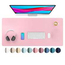 1pc KAPI 2025 PU Leather Desk Mat, Large Office Desk Pad, Computer Desk Mat, Laptop Desk Pad, Desk Protector, Desk Blotter, Writing Pad, Blotting Pad, Desk Cover - Multicolor - View 57