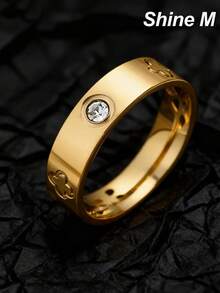 3件套极简钛钢戒指，4mm/6mm/8mm，多种尺寸满足各种搭配需求，男女通用，不褪色不变形 - 單款四葉戒指 - 查看 25