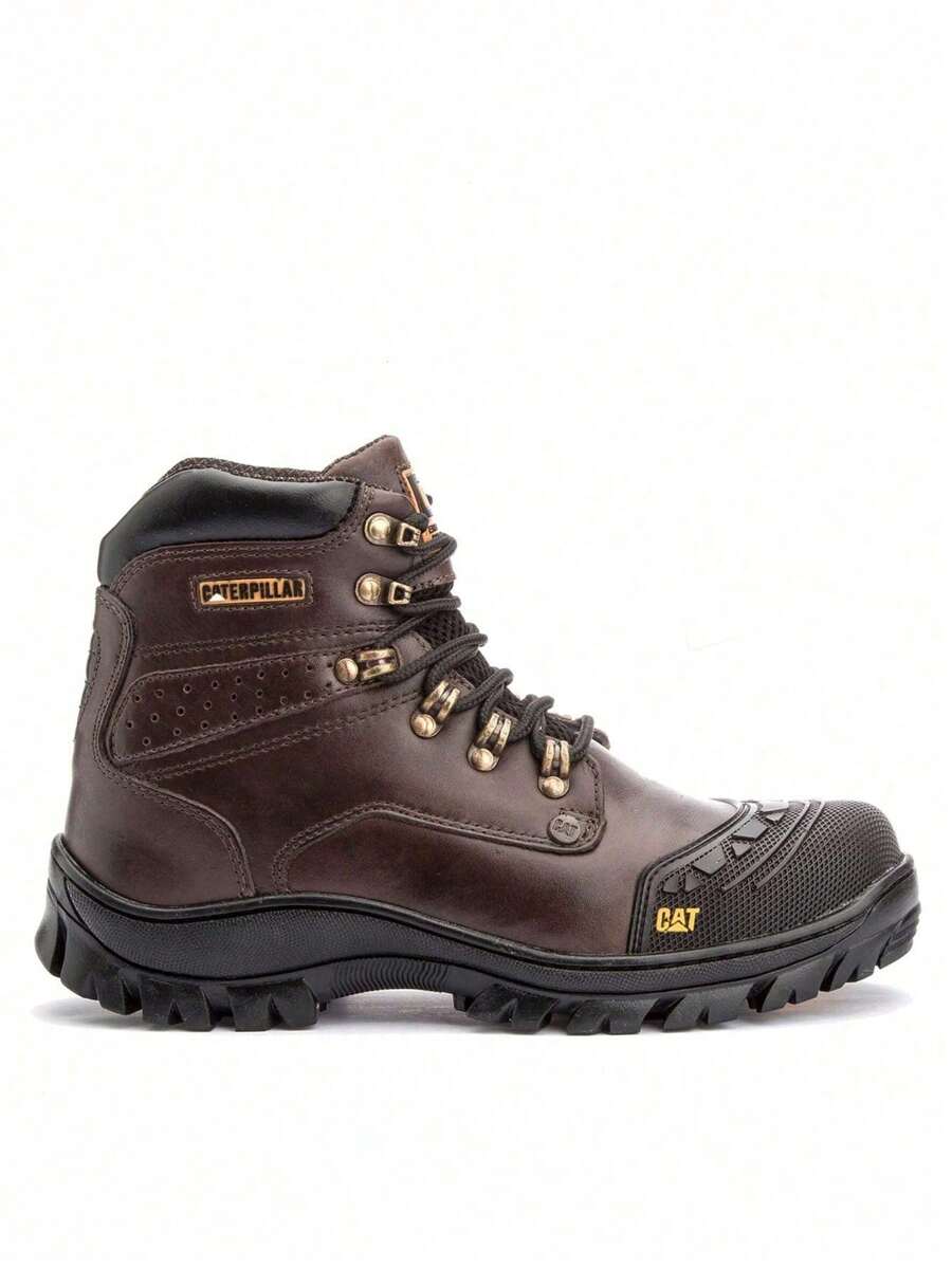 Caterpillar Men's Safety Ankle Boot 2190, PVC Toe With Gel Insole! - Brown - View 1