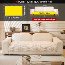 1 件波西米亚风格棉混纺天鹅绒提花防滑沙发垫,宠物友好,可机洗,适用于 1-4 座组合沙发,保护套,四季可用,居家装饰,高端感觉沙发套 - 彩色 - 查看 15