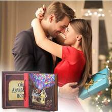 12x12 InchScrapbook Album Large Handmade Travel Scrapbook 60 Pages DIY Album For Anniversary Wedding Travelling Writing Baby Friends Family Couple Gifts Up House