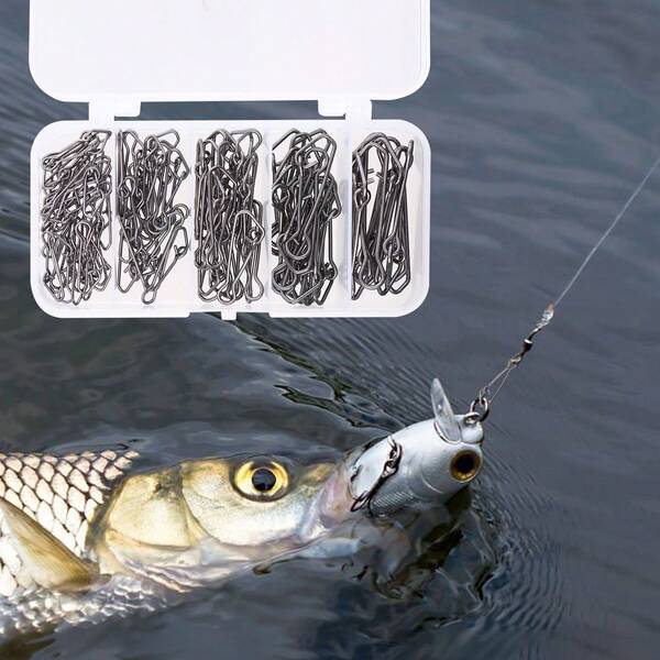 Lure Fishing Connector Set, Stainless Steel Quick Release Clips Suitable For Freshwater And Saltwater Fishing