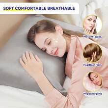 % Silk Pillowcase,21 Momme Both Side Real Silk Pillowcases Hidden Zippered Slip Silk Pillowcase Soft Breathable Hair, Skin And Good Sleep(, Standard:20x26) - Chim công xanh - Xem 10