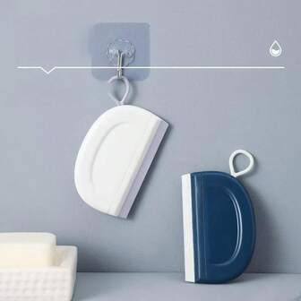 Limpiacristales de baño, herramienta de limpieza del hogar para eliminar manchas de agua en superficies planas, no raya los encimeras